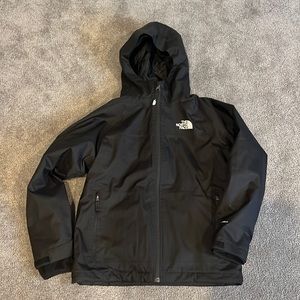 North Face Youth Medium 10/12 Double Lined Black Jacket